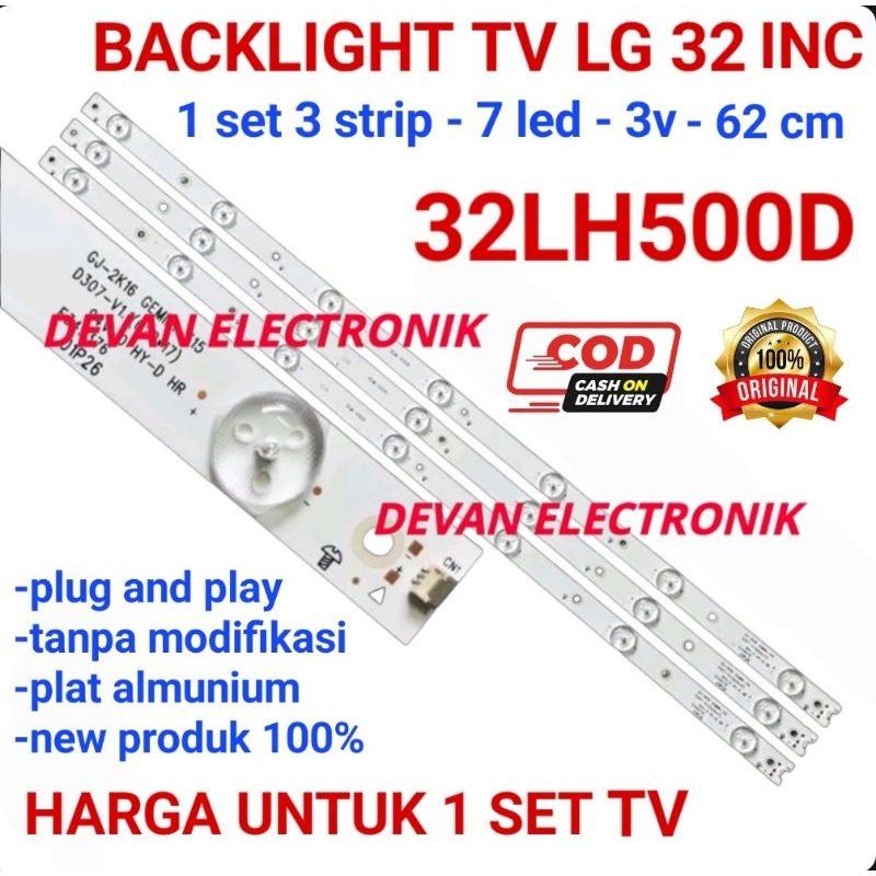 PROMO TERBARU BACKLIGHT TV LG 32LH500D 32LJ500D lampu led backlight tv LG 32LH500D 32LJ500D