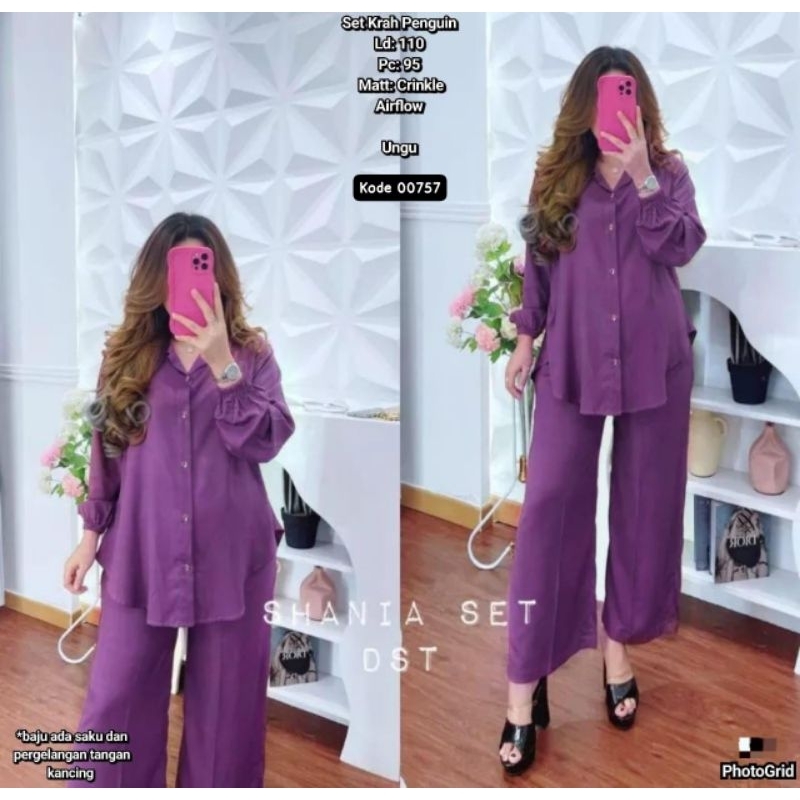 SETELAN CRINGKLE KERAH NAOMI