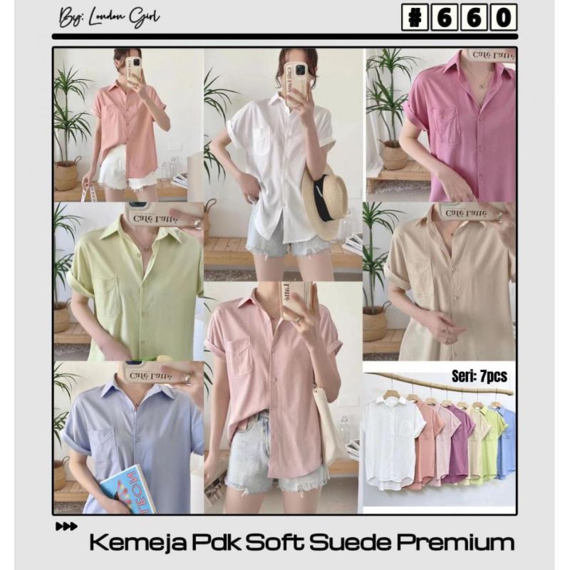 KEMEJA SOFT SUEDE PREMIUM IMPORT 660