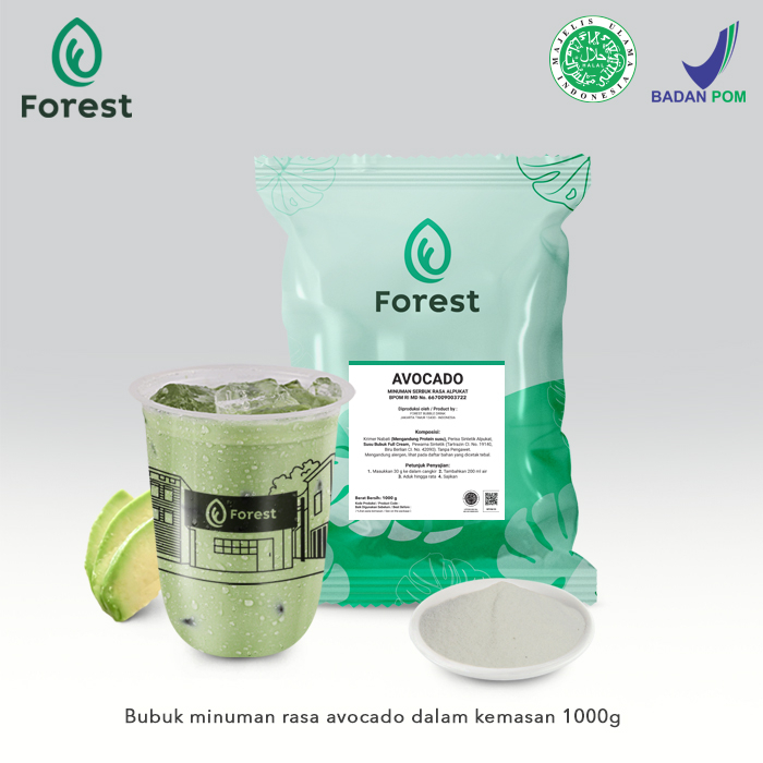 Bubuk Minuman AVOCADO Powder - FOREST Bubble Drink