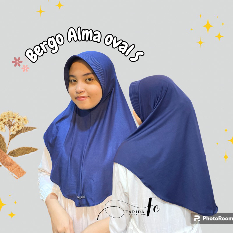 Bergo instan Alma jersey premium oval S