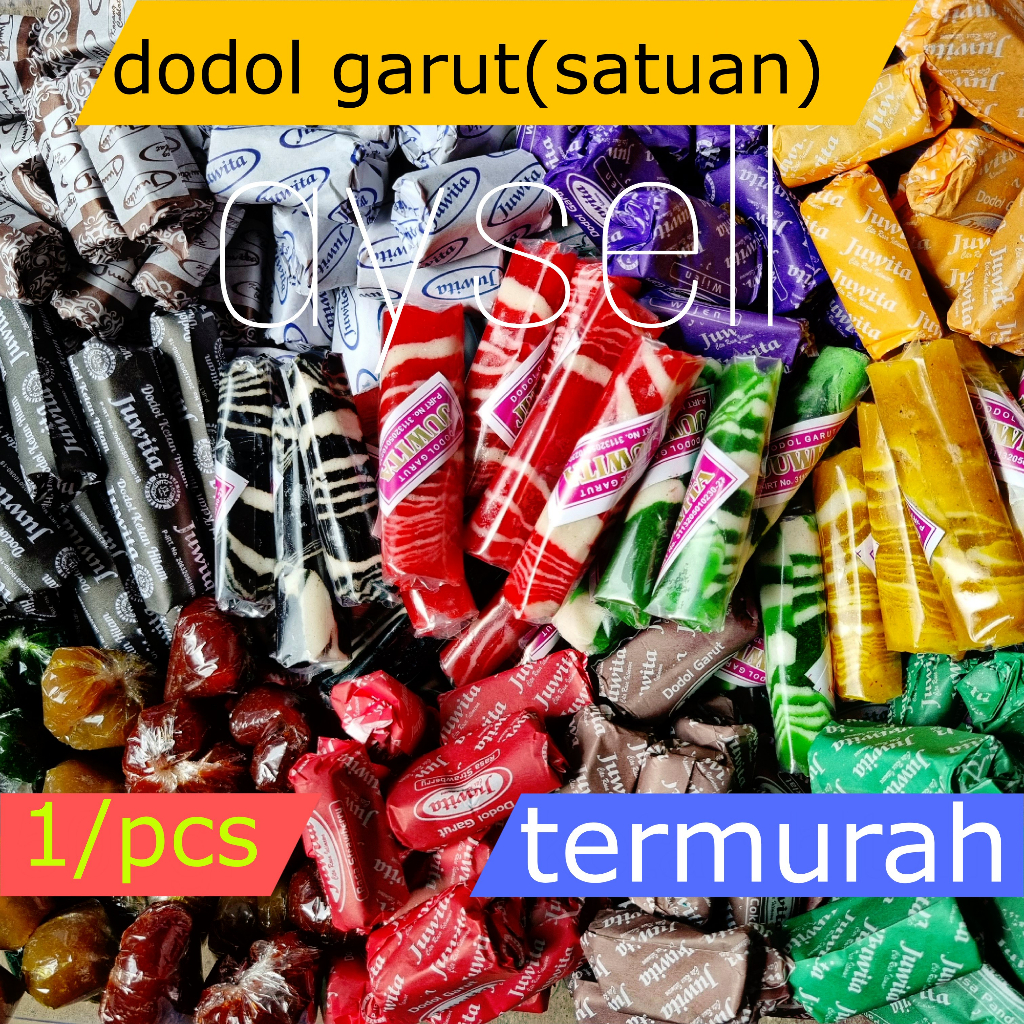 

DODOL GARUT ORIGINAL SATUAN per 1pcs OLEH OLEH KHAS GARUT TERMURAH