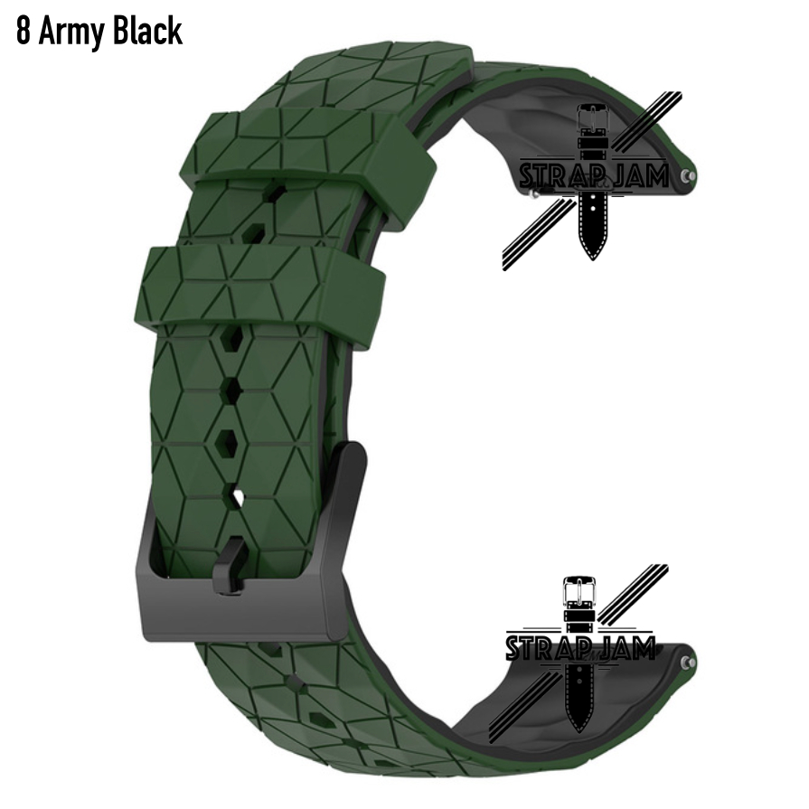 ZQT Strap 22mm Garmin Venu 2 45mm - Tali Jam Tangan Silikon Rubber Quick Release