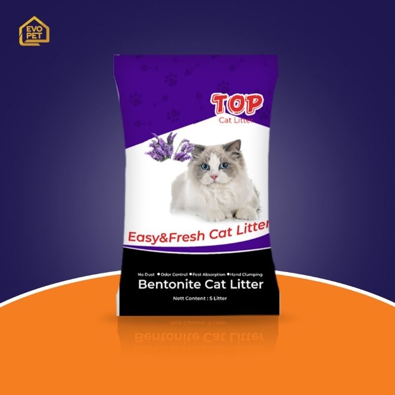 Pasir Kucing Top Cat 10 Liiter | Pasir Wangi Gumpal Kucing