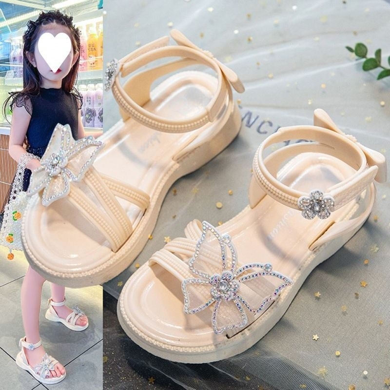 READY GUYS New Sandal Jelly Anak Kupu2 Glitter Import Higt Quality