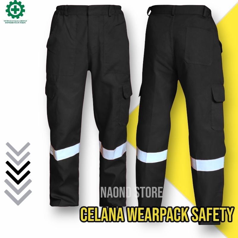 Celana Kerja Wearpack Sapety - Celana Setelan Katelpak-Celana Damkar-Celan Bengkel
