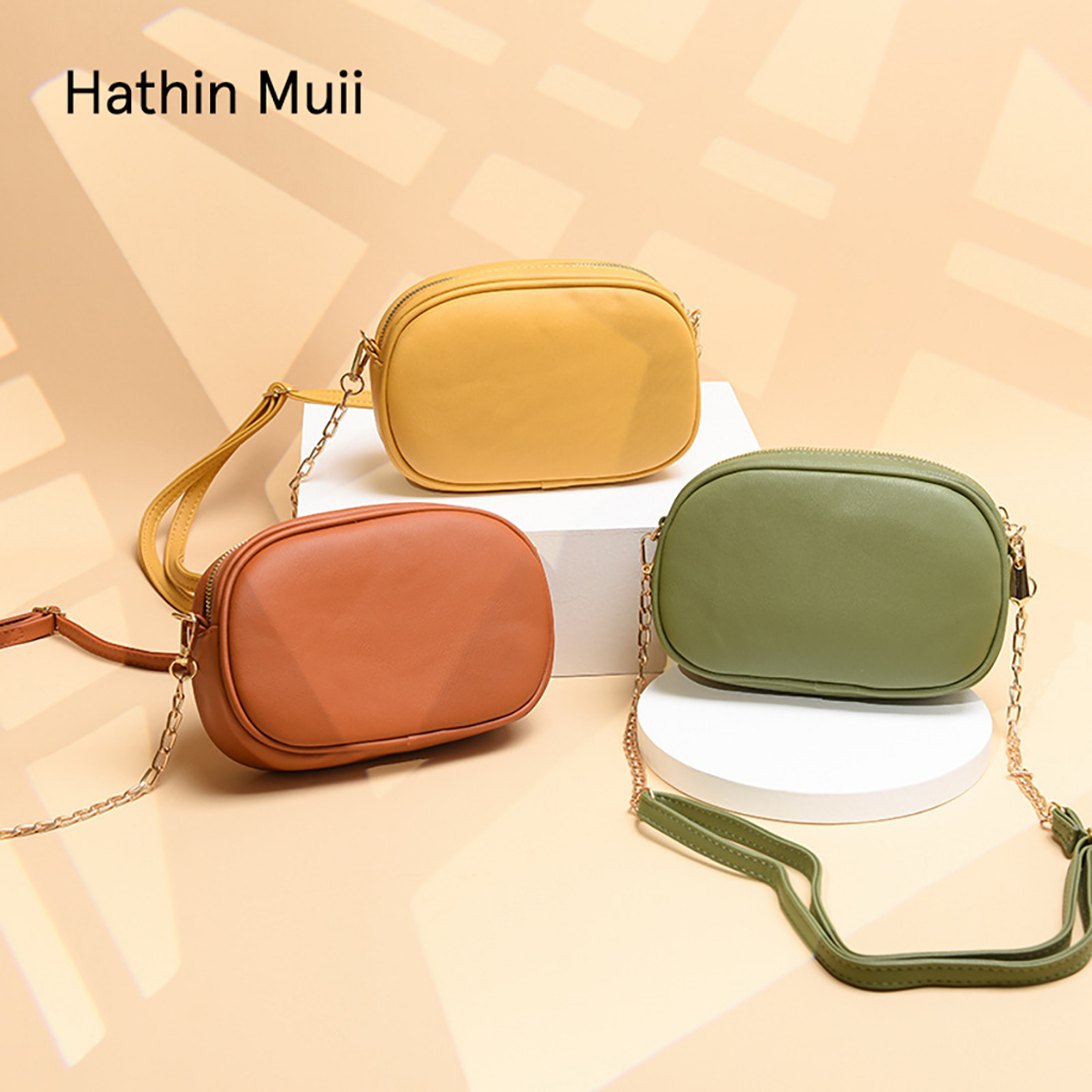 Hathin muii Tas Selempang Hiraki Handphone Wanita lmport Korea PUeather Premium Sofa Rachel slingbag Bahu Kecil shoulder Bag