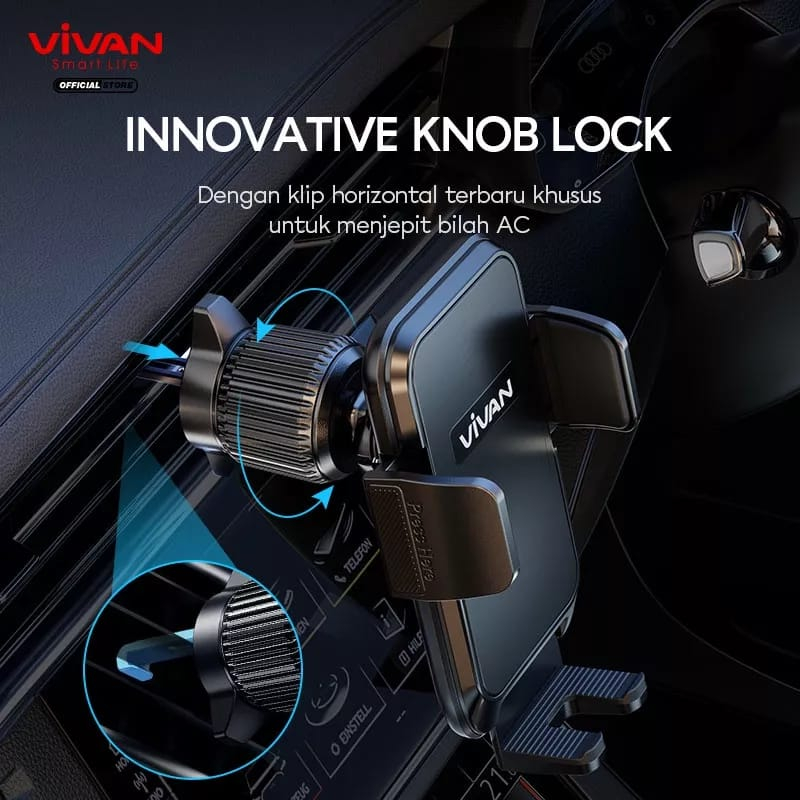 VIVAN Car Holder Air Vent CHS14 Suction Car Mount Mobile Phone Holder Mobil