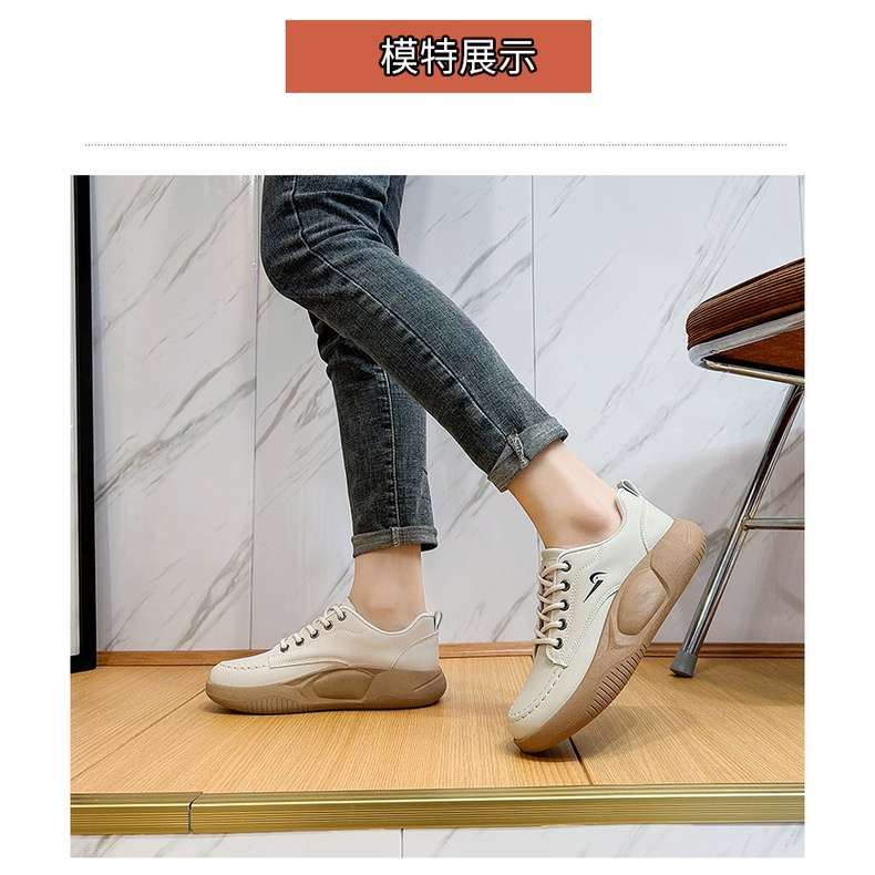 GROSIRTAS &quot;FREE BOX&quot; LV0214 Sepatu Platform Polos Wanita Import/Sepatu Sneakers Style Korean