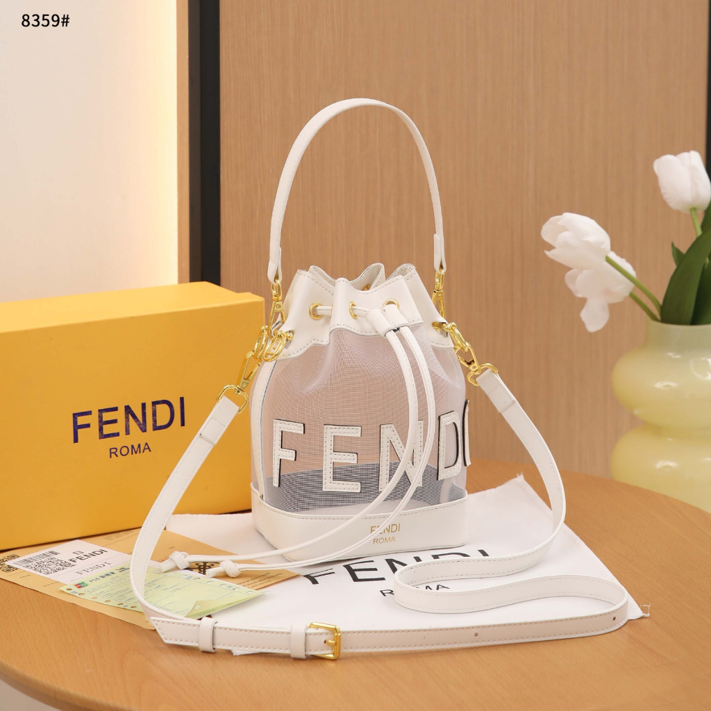 FD 8359 Mesh Mini Mon Tresor Bucket Bag