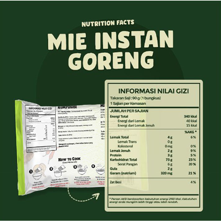 Organic Center Mie Instan 80gr Non MSG - Veggie Noodle