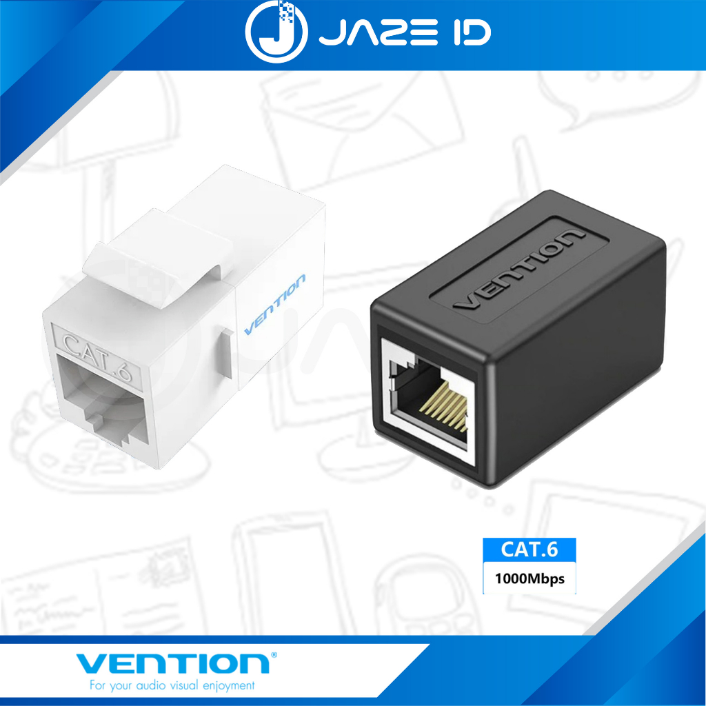 Vention  Adapter Barrel Konektor RJ45 Cat6 Female to Female CAT 6