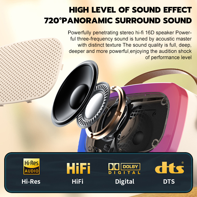 【COD】AFS Portable Microphone Karaoke Speaker Bluetooth RGB Hi-Fi Sounds Portable Wireless Karaoke - S32