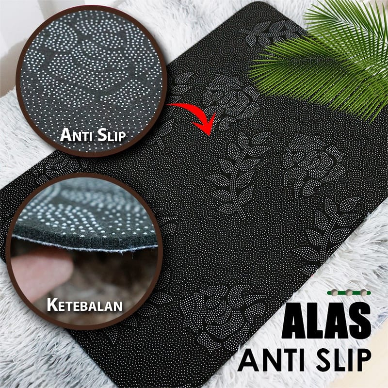 KESET KAKI KAMAR MANDI DAPUR SERAP AIR ANTI SLIP // KESET KAKI VIRAL DIATOMITE ANTI SLIP OVAL- BD