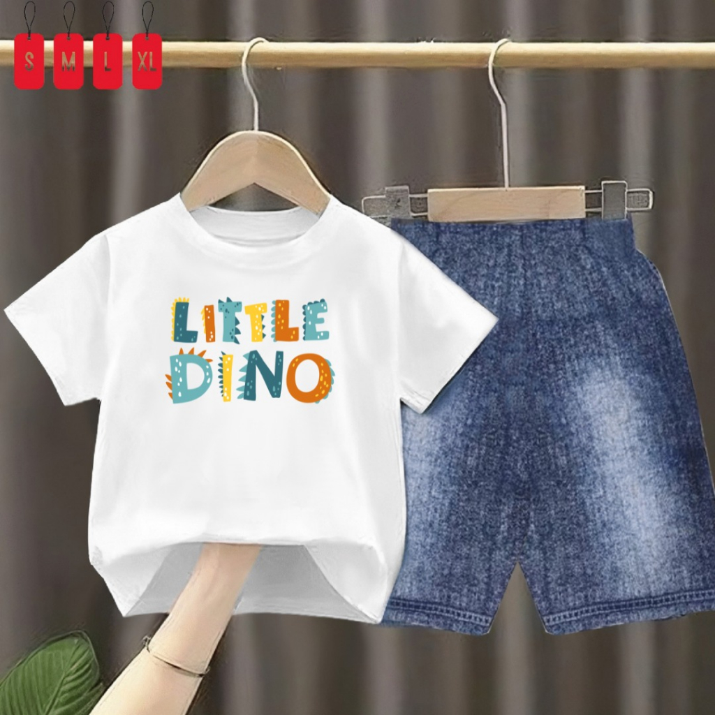 Setelan Anak Semi Jeans Pe24s/SPJ Little Dino