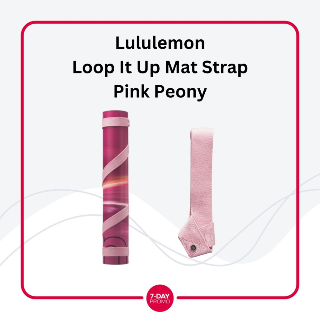 Lululemon Loop It Up Yoga Mat Strap - Pink Peony