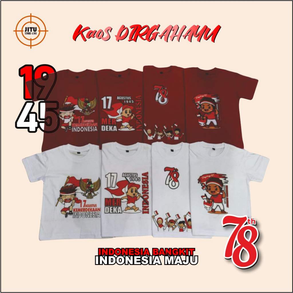 Kaos Anak Kemerdekaan Hut RI 17 Agustus