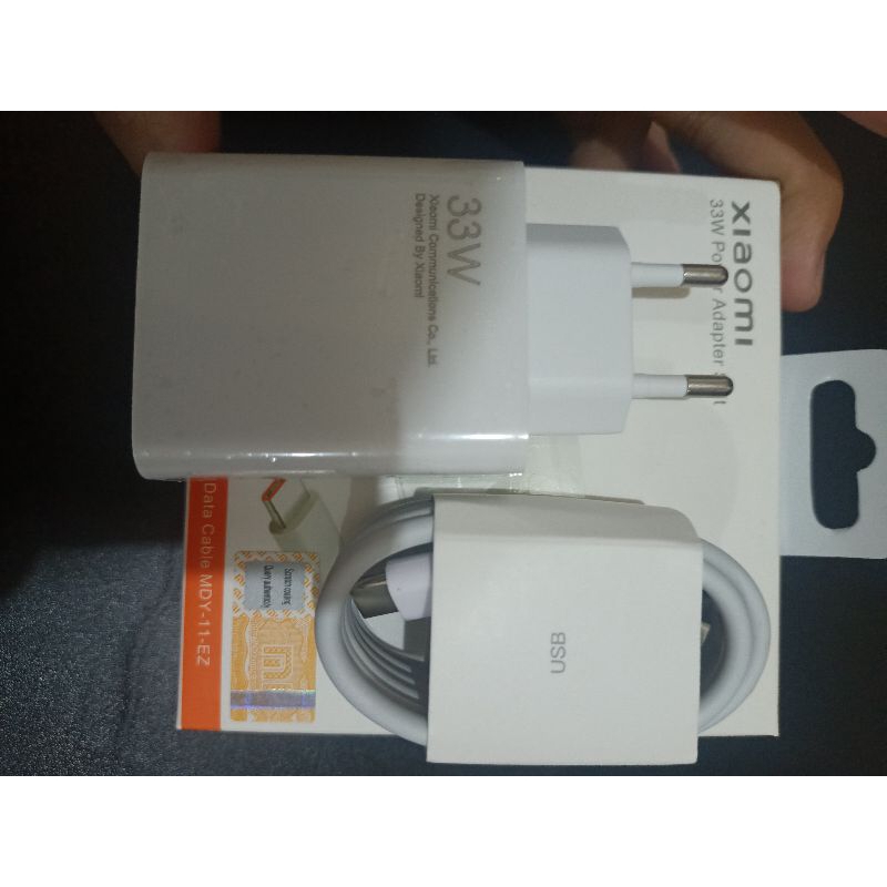 Charger Xiaomi 33watt usb Type C redmi note 10/redmi note 11/note 12 pro