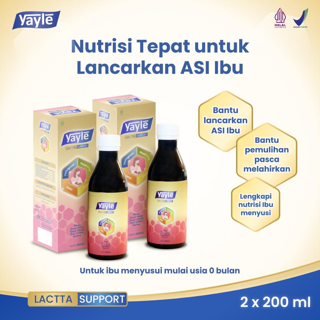 Yayle Lactta Support 200ml - 2 Botol