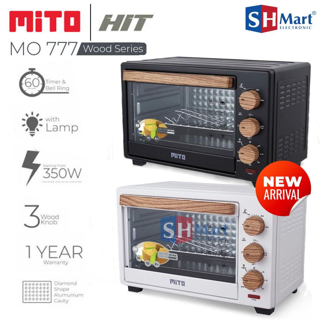 NEW COLOUR OVEN MITO HIT MO777 MO 777 WOOD SERIES KAPASITAS 22 LITER GARANSI RESMI (MEDAN)