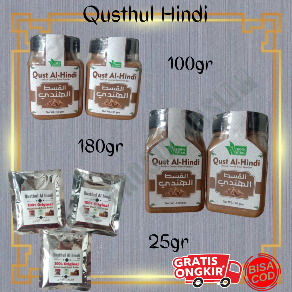 Qusthul Hindi / Qust Al-Hindi / Kayu Sebuk Herbal Repacking 25gr Qutoof Al Wadi