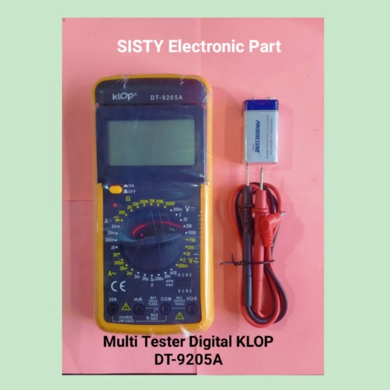 Multi Tester Digital KLOP DT9205A