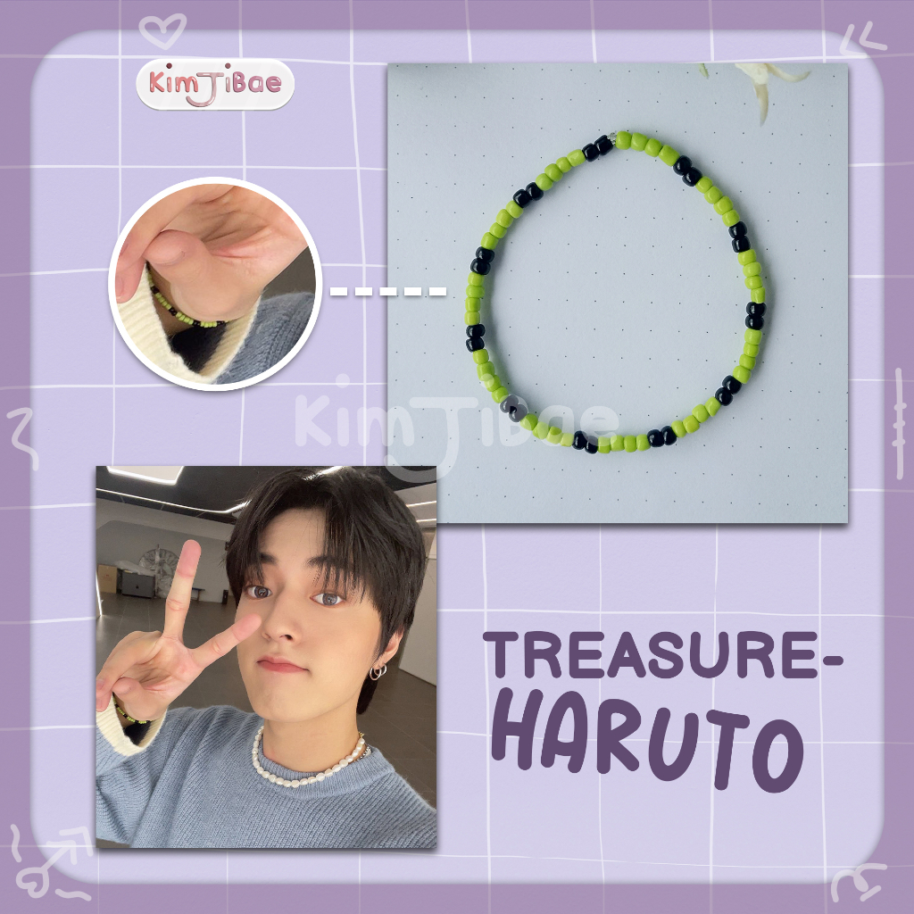 Gelang Treasure Haruto, Beads Bracelet Kpop
