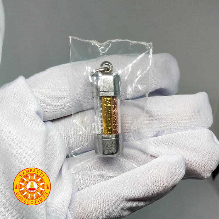 Amulet Thailand - Liontin Takrut Samkasat ตะกรุด สามกษัตริย์