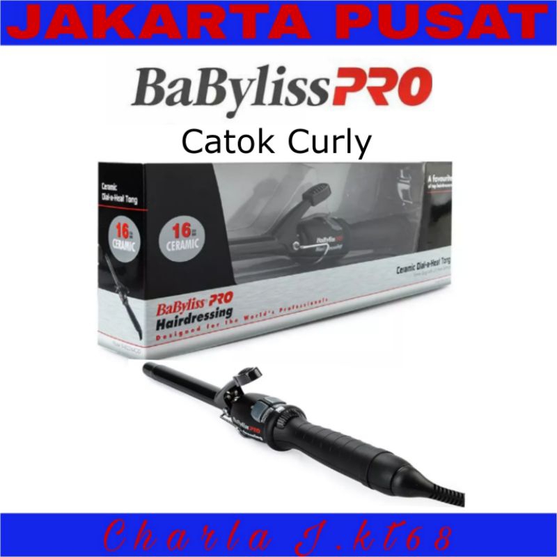 Catok rambut BABYLISS PRO catok curly / keriting ukuran 16 mm