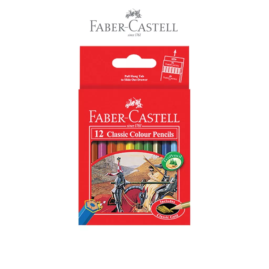 

Faber Castell Classic Colour Pencils 12S Pendek Faber Colored Pencil 12 Warna Pensil Warna Faber Pinsil Warna Anak Sekolah Pensil Cat Warna Alat Menggambar Stationery ATK