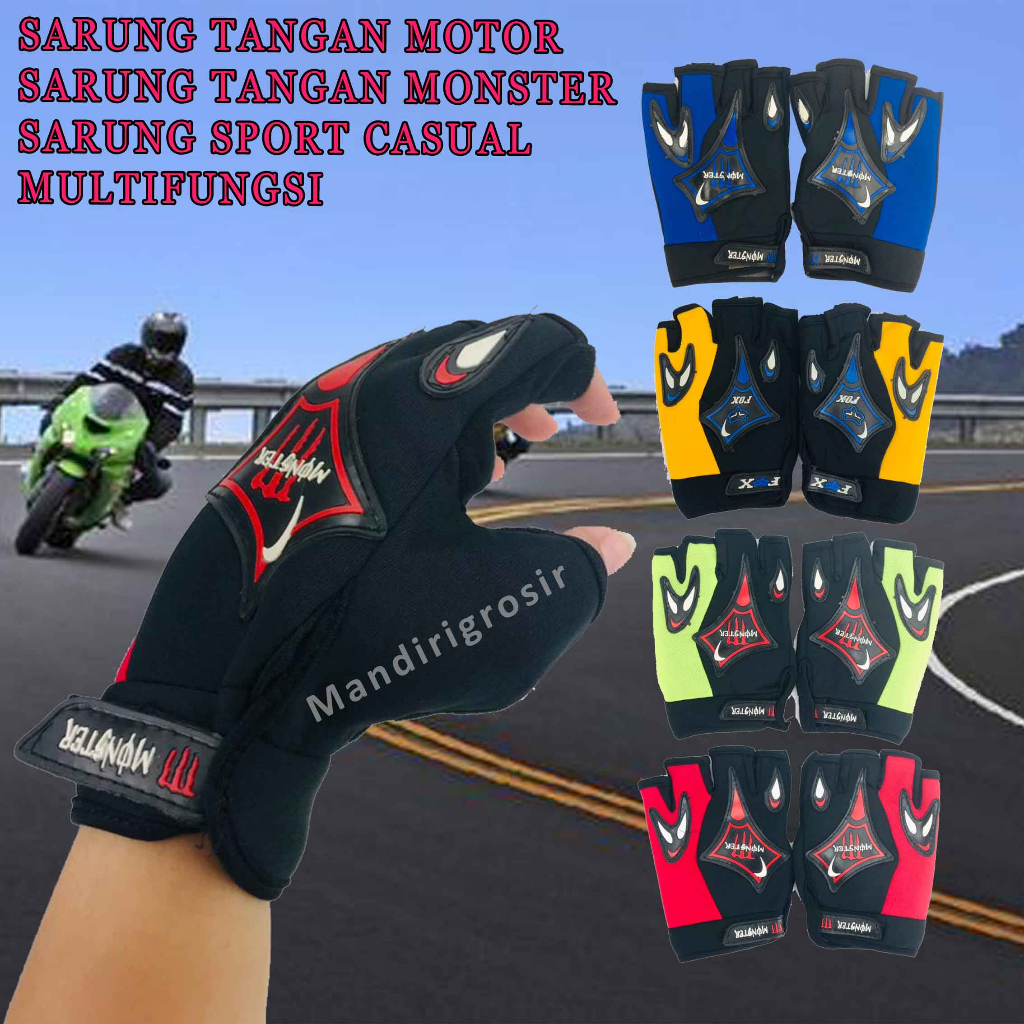 Sarung Tangan Motor - 1 Set Sarung Tangan Asone - Sarung Tangan Sport Casual - Allsize