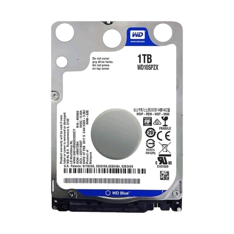 Hardisk Laptop 1TB WD BLUE Sata 2.5 Sentinel 100% HDD 1TB LAPTOP NB PS