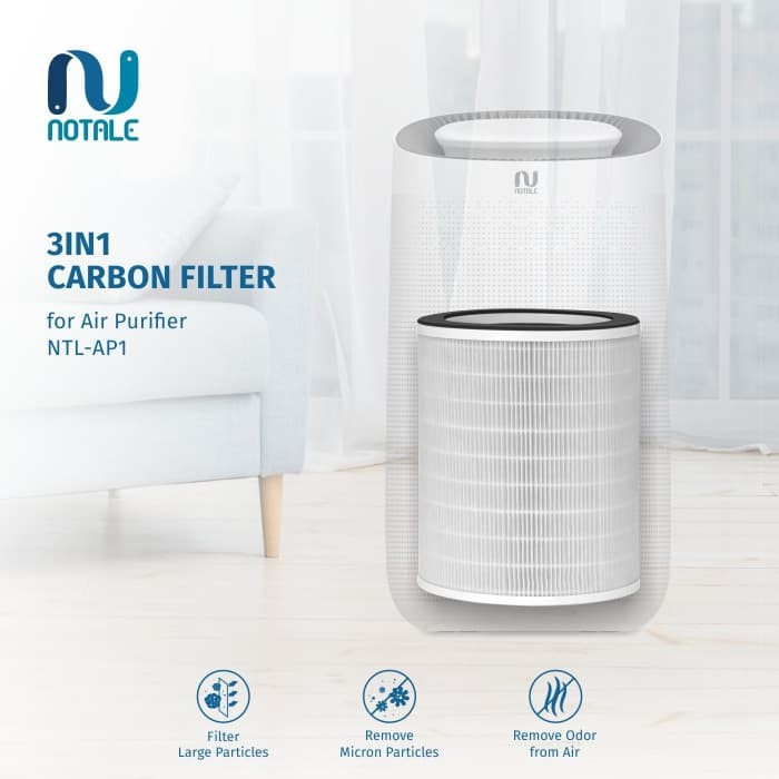 Hepa Filter Notale Air Purifier NTL-AP1 Antibacterial Active Carbon