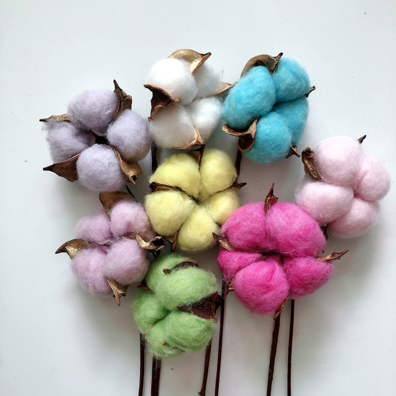 Cotton Dried Flower Artificial - Bunga Kapas Kering (1pc)