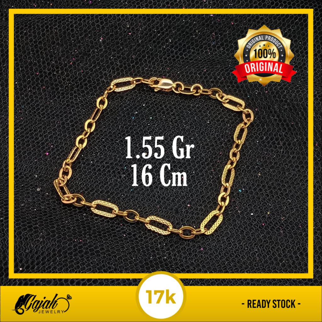 Gelang Emas 17K - 1.55 Gr Kadar 750 - 5195