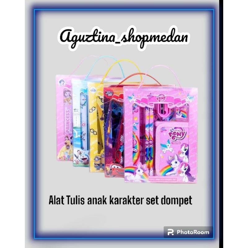 

ALAT TULIS SET ANAK KARAKTER HELLOKITYY/ATK ANAK ALAT TULIS SET DOMPET