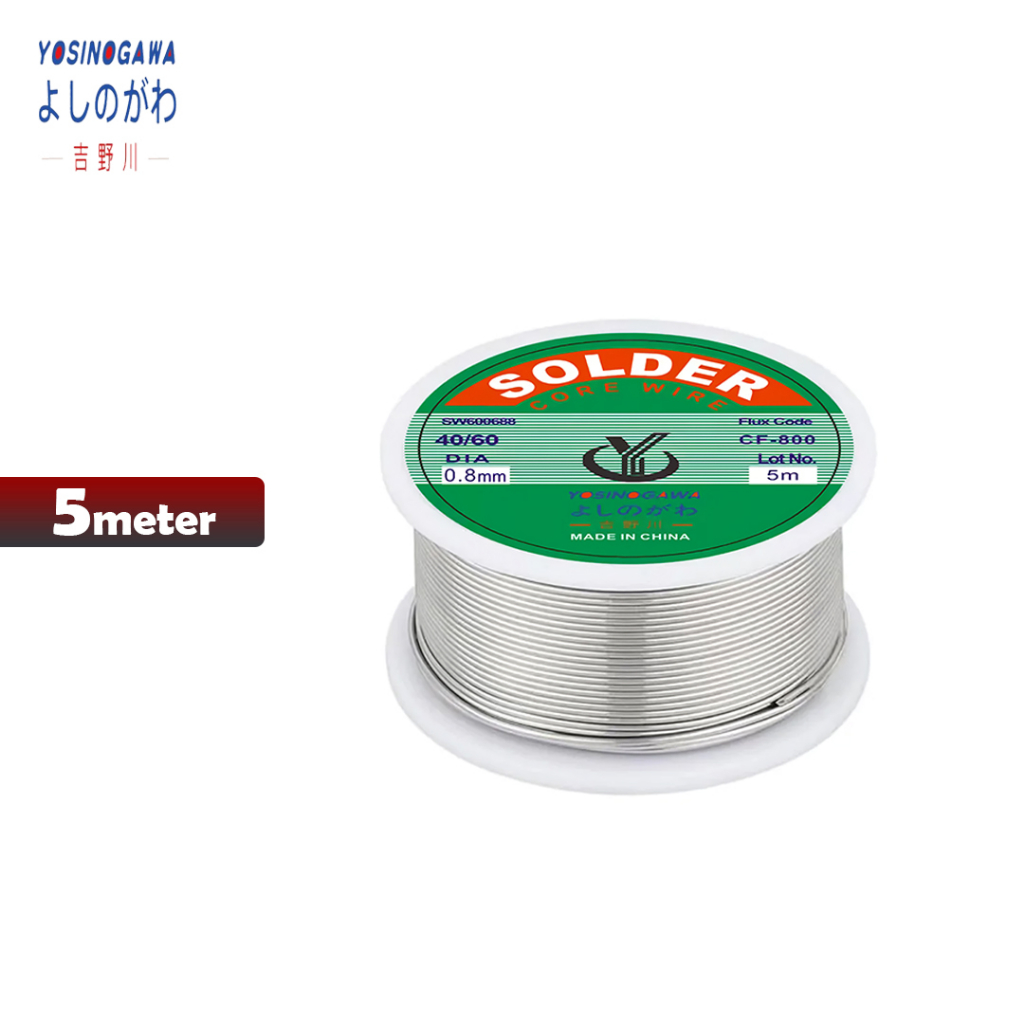 Alat Solder Listrik SOLDER 40W / 60W Gagang Kayu / plastic HOLDER TIMAH 5M / 10M - yosinogawa