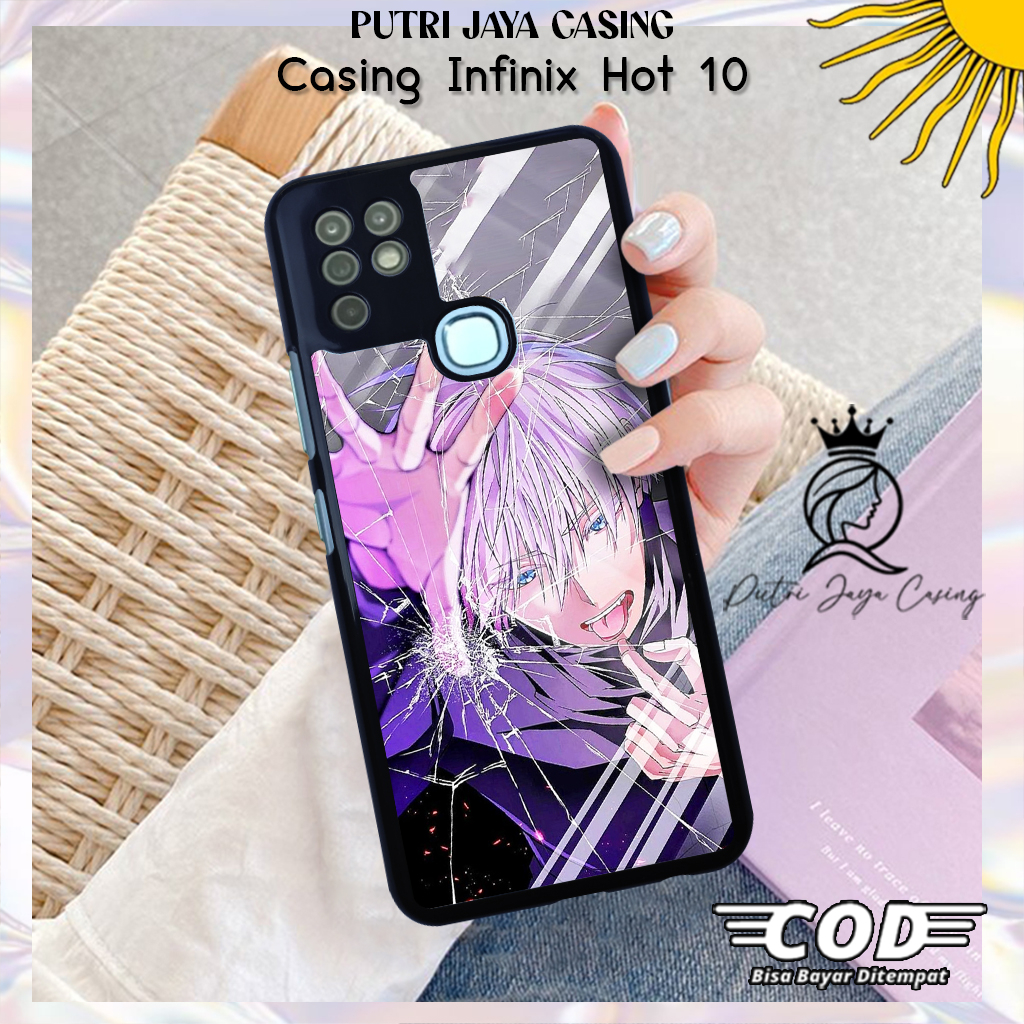 Case Hp Infinix Hot 10 Casing Infinix Hot 10 Motif ANIMEGOJO03 Casing Terbaru Case Karakter Lucu Cas