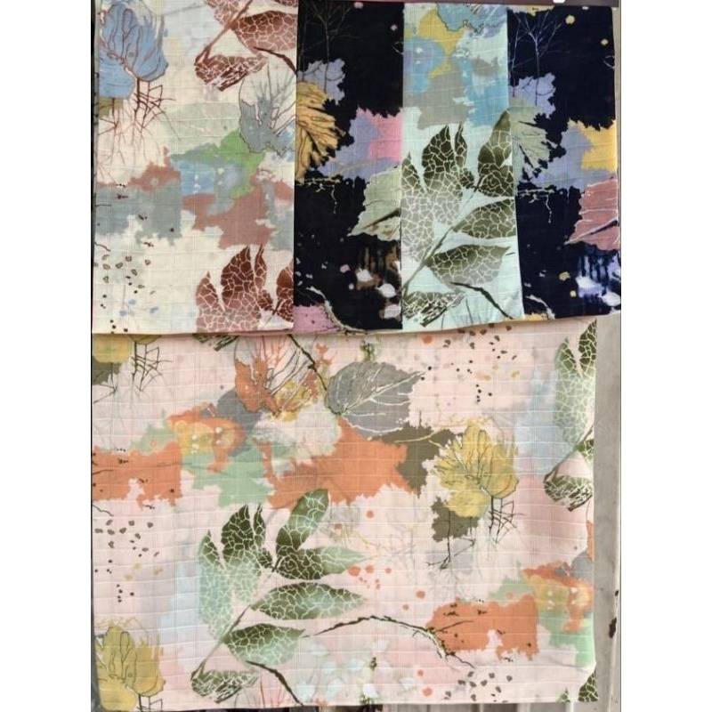 Kerudung RS hijab motif lasercut gelombang