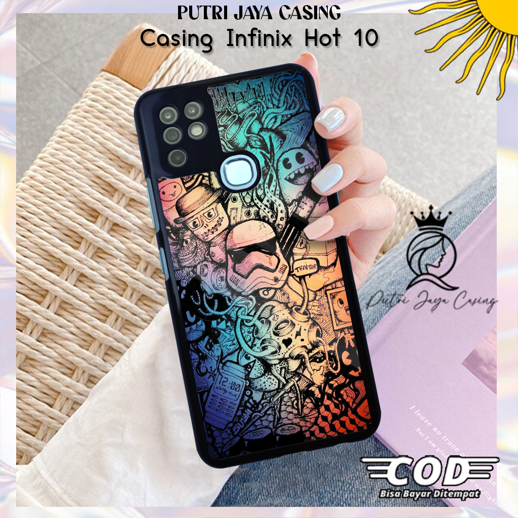 Case Hp Infinix Hot 10 Casing Infinix Hot 10 Motif GRFTY TLSN Casing Terbaru Case Karakter Lucu Casi