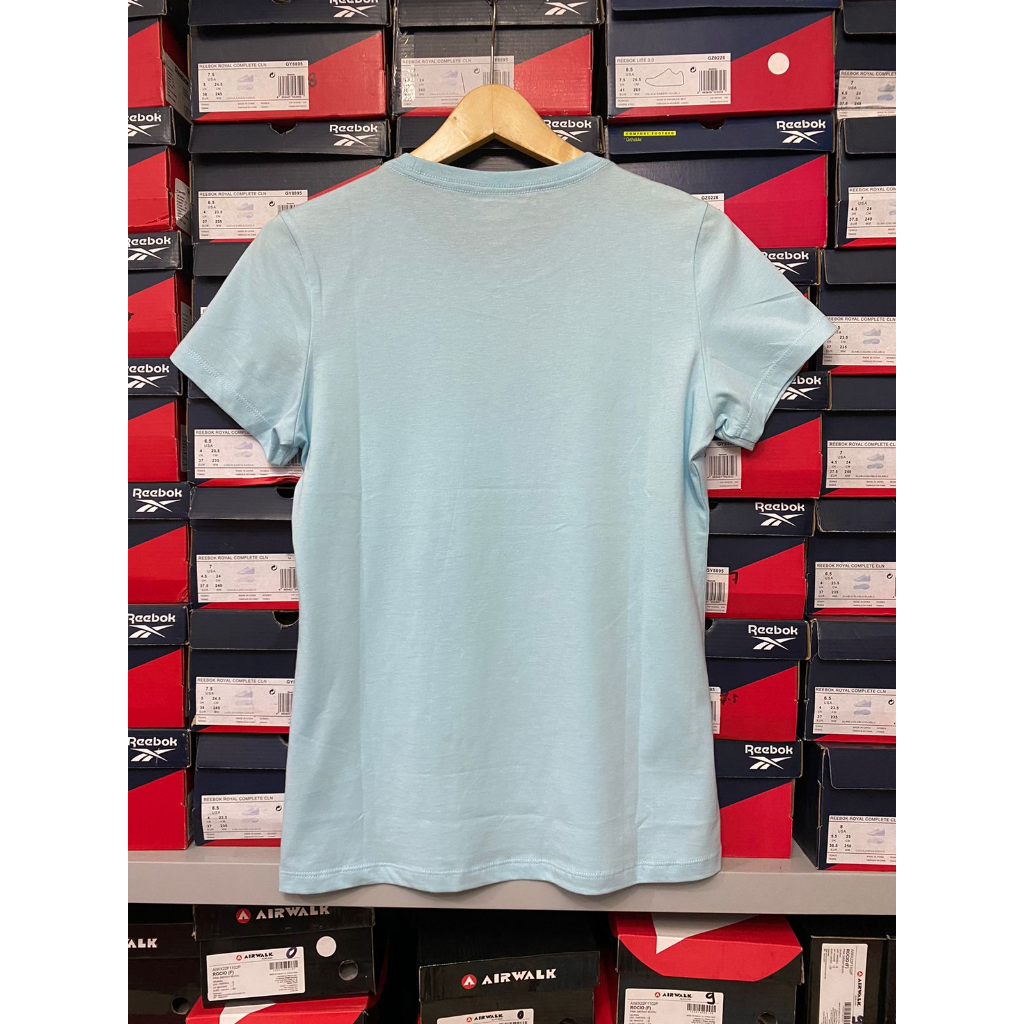 Reebok RM Basic Women Tee Blue REEX2WT602BL Kaos Wanita Original