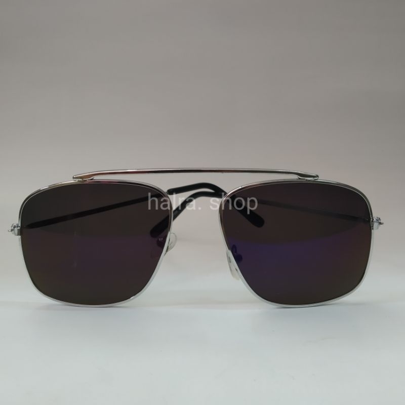 Kacamata fashion besi lensa kilat ungu I kilat biru I unisex ( cocok untuk cowok & cewek)