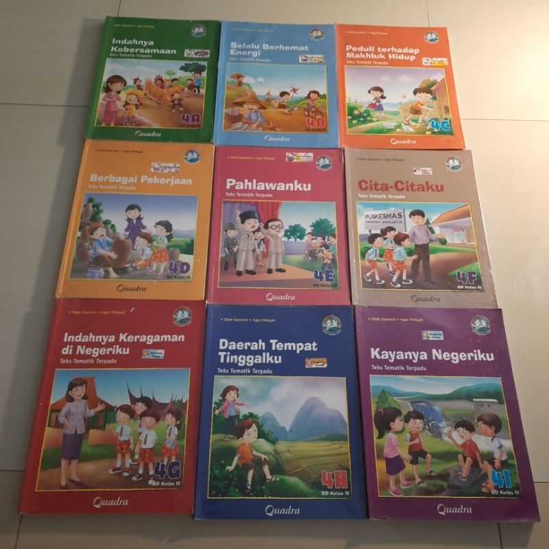 

PRELOVED quadra buku cetak tematik terpadu kelas 4 A B C D E F G H I