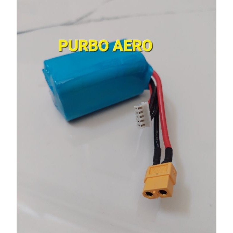 Li-ion 18650 4S 14.8V 2000mAH Radio Control RC Drone Pesawat FPV Remote Control Remot Heli RC car