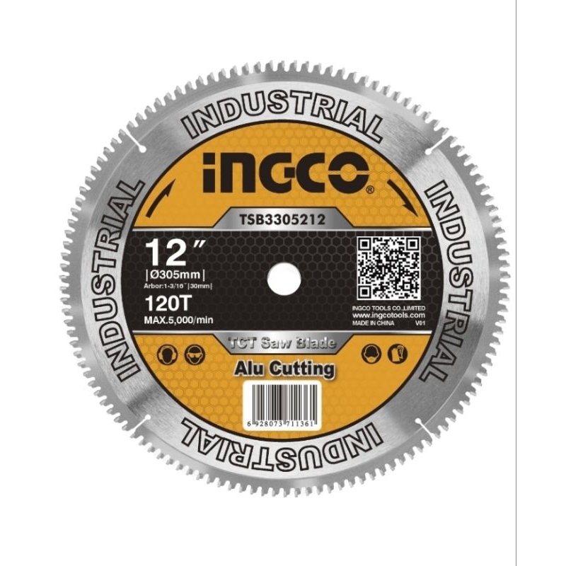 Aluminum TCT Saw Blade 12" INGCO TSB3305212 Mata Potong Gergaji Mitre Miter Saw