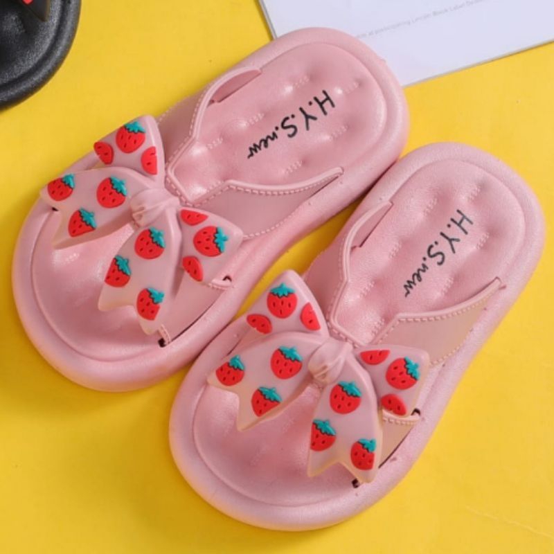 Sandal Anak Strawberry Sandal Pita Anak Perempuan Sandal Import Anak Terbaru