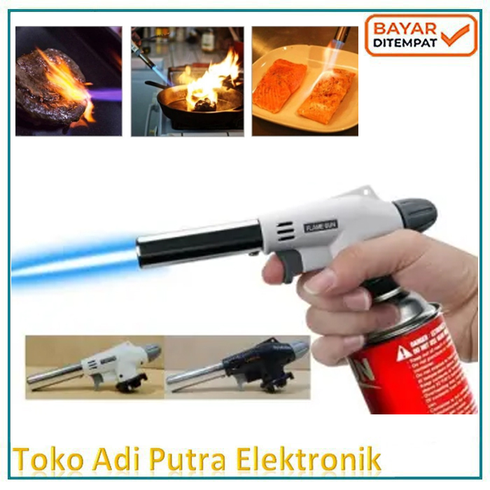 Kepala Gas Portable Flame Gun QME Sudah Dengan Pemantik Elektric Gas Torch