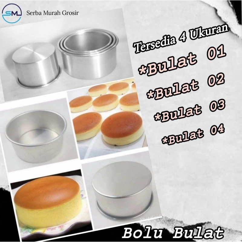 

cetakan kue bolu bulat/bolu bulat