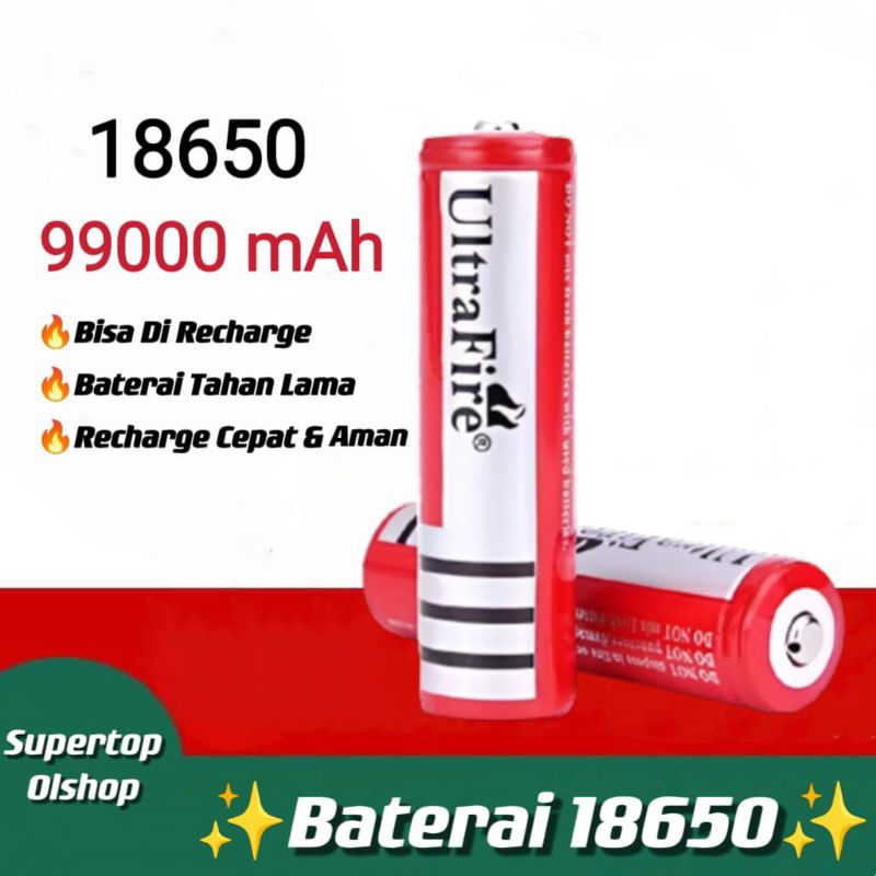 Baterai Battery 18650 99000 mAh 8800 mAh