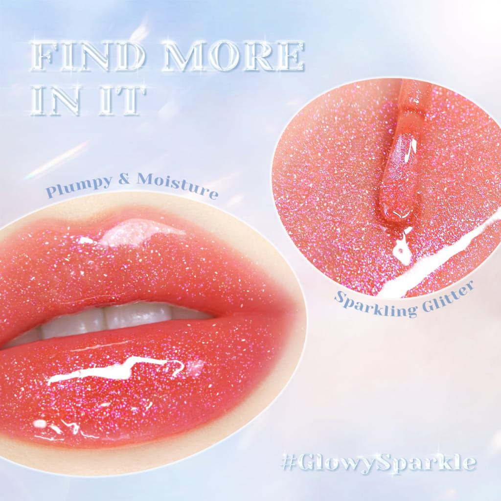 Focallure Plump Nourishing Lip Gloss Tinted Shimmer Glitter | Glossy Finish